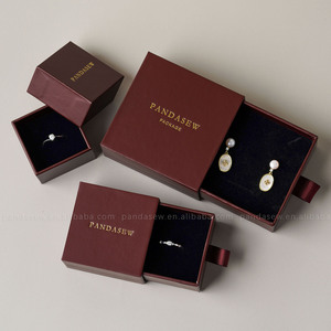 Pandasew biểu tượng tùy chỉnh đồ trang sức cứng nhắc giấy ngăn kéo hộp tái chế bông tai vòng vòng vòng bao bì Quà tặng hộp - Product Image 3