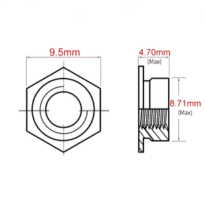 A2-70 hạt Thép không gỉ bán buôn Chất lượng cao bằng thép không gỉ hình lục giác tự Báo Chí clinching tuôn ra các loại hạt - Product Image 5