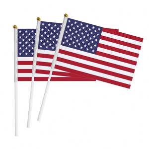 Drapeau de voiture américain personnalisé pour fabricant, drapeau de voiture USA 45*30cm et drapeau américain pour les activités électorales présidentielles - Product Image 1