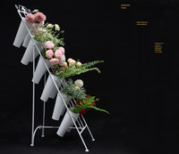 Nouveau support à fleurs extérieur à plusieurs niveaux pour mariages, étagère haut de gamme pour fleuriste, présentoir pour seaux à fleurs