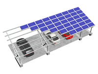 Watt Solar Free Design Aluminium Easycarport Système de montage d'abri solaire Pv Structure de stationnement 5kW 10kW pour 1 ou 2 voitures