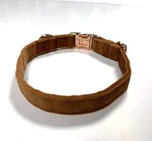 조정 가능한 벨벳 개 목걸이 및 가죽 끈 세트 개를위한 부드럽고 편안한 고리 - Product Image 5