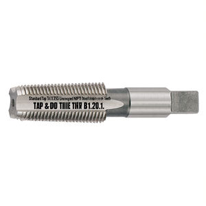 Standard Tap TA1355 Uncoated NPT Thread For <b>Blind</b> Holes Straight Teeth Tolerance B1.20.1 - Product Image 2