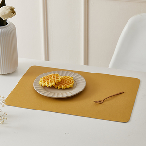Haute qualité en cuir PU isolation thermique tapis <span class=keywords><strong>de</strong></span> <span class=keywords><strong>Table</strong></span> napperon vaisselle Pad bol caboteur cuisine antidérapant caboteur tasse tapis - Product Image 5