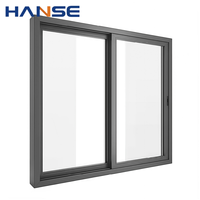Fabricant OEM de fenêtres coulissantes en aluminium, taille personnalisée, couleur du cadre, double vitrage trempé, insonorisé, isolant thermique, moderne, salon