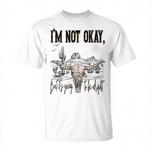 Camiseta de Música Country Promocional con Gráfico 'No estoy bien, pero todo va a estar bien' - Product Image 2