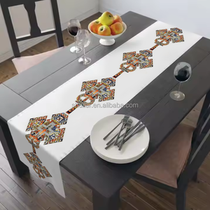 Impression 3D traditionnelle éthiopienne <span class=keywords><strong>Saba</strong></span> et Telet Design chemin de table ceinture de chaise pour Habesha personnalisé n'importe quel LOGO motif croisé - Product Image 4