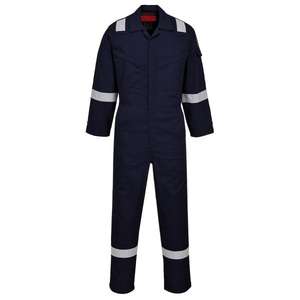 Portwest-AF73NAR44 araflame สีเงินสีน้ำเงินเข้ม Coverall-EAN 5036108279920ทนเปลวไฟ Workwear - Product Image 1