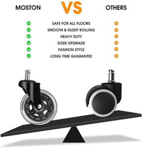 3 inç 10*22mm mobilya tekeri tipi ofis koltuğu görev Oem özelleştirilmiş ofis Finish renk malzeme poliüretan rulo - Product Image 4