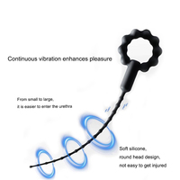 Jouets sexuels pour hommes adultes, entrée uréthraux en Silicone, vibromasseur de pénis, dilatateurs uréthraux pour hommes