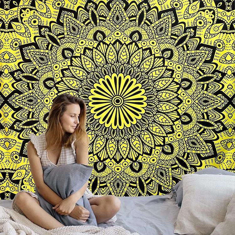 3D Printing wholesale art wall forest trippy wall art abstract mandala custom tapestry wall hanging