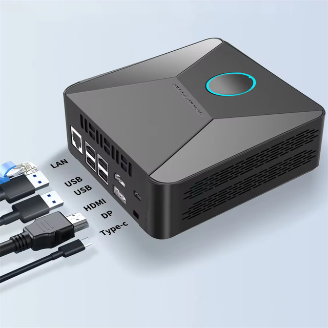 Ser5 Pro 5800h Mini PC Intel Core I9 AMD Ryzen 7 8C 16T 16G 32G DDR4 RAM 500G 1TB M.2 Nvme SSD 4K for HDMI DP Type C RJ45 Mini
