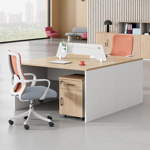 Ensemble bureau et chaise de bureau, bureau d'ordinateur simple pour employés avec chaise ergonomique pour usage professionnel - Product Image 2