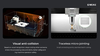 Machine de découpe laser à fibre pour tôles 8000W, automatique, refroidie par eau, pour acier inoxydable/acier au carbone/aluminium/fer