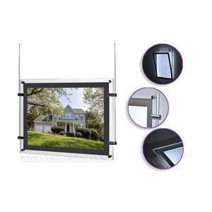 Supports de panneaux publicitaires lumineux en acrylique pour agences de voyage A2 A3 A4, à fixer au mur, pour la vente au détail - Product Image 2