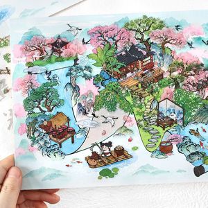 <span class=keywords><strong>Yamanaka</strong></span> ชุดหนังสือกิจการขนาดใหญ่สติกเกอร์ตกแต่งคู่มือภูมิทัศน์4แพ็ค - Product Image 2