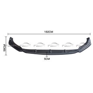 Carbon Sword Front Bumper Lip Chin Spoiler Front <b>Splitter</b> for Mercedes Benz a Class W177 A35 A45 2019+ - Product Image 5