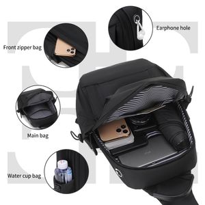 फ़ैक्टरी फैशन आउटडोर खेल छाती बैग एकल कंधे वाले वाटरप्रूफ क्रॉस बॉडी पुरुषों के लिए महिला बड़े आकार के जिपर बंद - Product Image 3