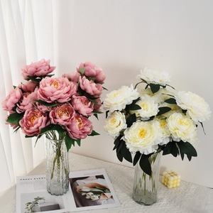 Bouquet de fleurs artificielles pivoines, 7 pièces, haute simulation, décoration de mariage et de maison, style classique - Product Image 2