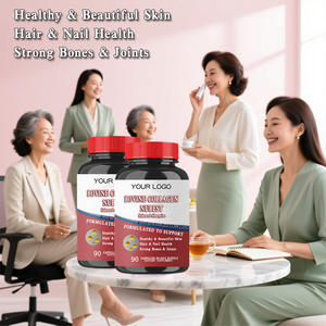 Kapsul Kolagen Sapi & <span class=keywords><strong>Softgel</strong></span> Bersertifikat Halal <span class=keywords><strong>Kosher</strong></span> Produk Kecantikan Dewasa Antioksidan 60 Kapsul/Botol Grosir - Product Image 2