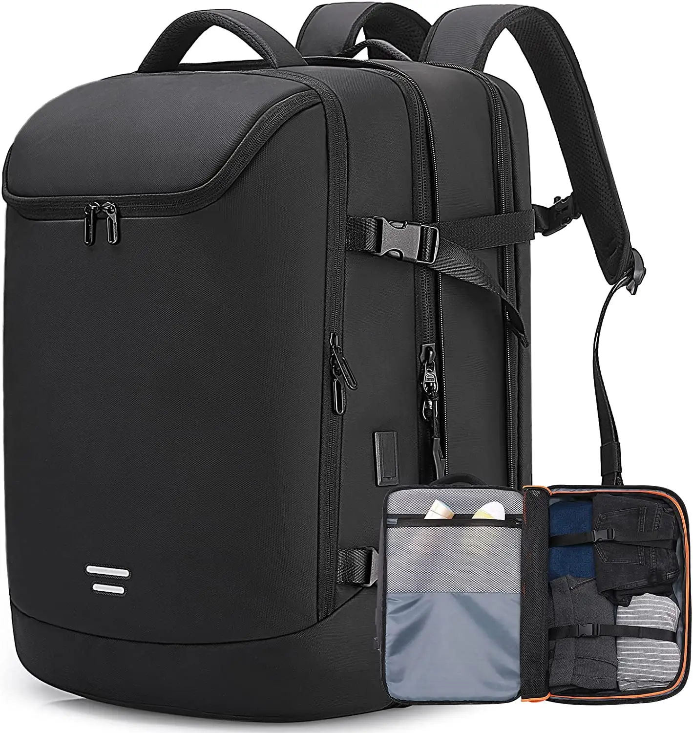 50L espandibile durevole multifunzione di grande capacità Unisex zaino da lavoro borsa per Laptop per uomo studente ufficio viaggio