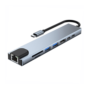 8 Port <strong>USB</strong> Hub Laptop Docking Station With Type-C <strong>Interface</strong> Suitable for Many <strong>Devices</strong> Factory Sell Price - Product Image 4