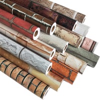 Papier peint de haute qualité pour la décoration de magasins, papier peint auto-adhésif pour fond mural, décoration, autocollants à effet bois