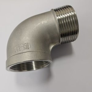 Npt <span class=keywords><strong>bspt</strong></span> BSP thép không gỉ ren đường phố 90 độ khuỷu tay L Ống phù hợp - Product Image 5