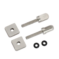 Vis à écrou carré M4 en acier inoxydable 316 pour aileron de planche de surf, anti-corrosion, sans outil, avec écrou en T et rondelle pour SUP et longboard