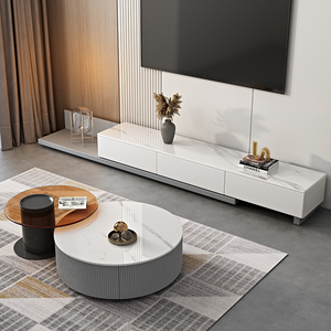Mueble de TV de Lujo Nórdico, Mueble de TV <span class=keywords><strong>Extensible</strong></span> y Ampliable, Mueble de TV Moderno y Sencillo de Madera Maciza <span class=keywords><strong>Extensible</strong></span> - Product Image 6