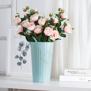 SZ0422 <span class=keywords><strong>Vaso</strong></span> 75CM con Fiori Artificiali, Rose di Seta a Stelo Lungo per Decorazioni Fai-da-Te e Feste - Product Image 3