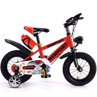 Vélo de montagne pour enfants, simple vitesse, deux pédales, cadre en acier haute teneur en carbone, 3-12 ans, roues d'apprentissage, certifié CE, selle réglable