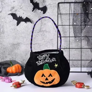 Nueva Bolsa de Tela Portátil con Diseño de <span class=keywords><strong>Calabaza</strong></span> para Dulces y Joyas, para Halloween, Niños de Jardín de Infancia, Decoración de Escenas de Dulces, Regalo y Accesorios Festivos - Product Image 6