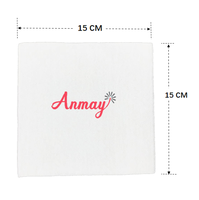 Serviette à déjeuner imprimée 33x33cm Serviettes à 1/4 plis avec logo