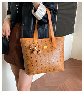 Sac à main de luxe pour femmes, imprimé rétro, en PU de haute qualité, grande capacité, fermeture éclair, doublure en polyester, toutes saisons - Product Image 6