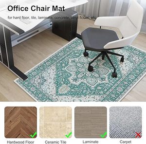 Planchers de tuiles en bois dur anti-dérapant jeu d'ordinateur sous tapis de bureau tapis de chaise de bureau en Pvc pour la Protection du sol - Product Image 5