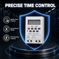CNFLY KG316T 30A Mini LCD Digital Timer Switch Pengontrol Waktu Bel Sekolah Bertenaga Baterai 220-240V 50-60Hz