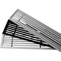 Grille de ventilation de climatisation en alliage d'aluminium PVC, ventes directes d'usine, spécifications personnalisables