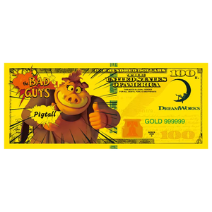 Billetes de Banco de Lámina de Oro de Anime Americano Bad Guys League, Billetes de Plástico Chapados en Oro de Doble Cara Personalizados, Billetes de Lámina de Oro - Product Image 6