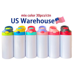 ColorLife US RTS Vaso Infantil de Acero Inoxidable de 12oz/350ml, Estilo Clásico, para Sublimación, con Pajita, Multiusos, 25 Piezas - Product Image 4