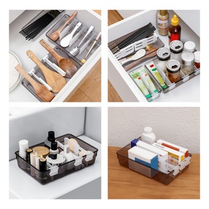 <b>Plastic</b> Transparent Separable <b>Food</b> Storage Box Refrigerator <b>Food</b> <b>Container</b> Supplies Kitchen Storage With 2 Clapboards - Product Image 3