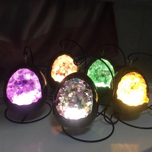 <span class=keywords><strong>Lampe</strong></span> de nuit Led en cristal améthyste, oeuf de dinosaure d'énergie USB, <span class=keywords><strong>lampe</strong></span> de Table pour la décoration de la maison, mode Offre Spéciale - Product Image 1