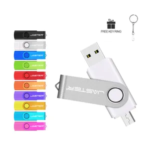 JASTER热卖免费样品pendrive 8gb 16gb 32gb 64gb 128gb usb2.0定制标志手机笔驱动器OTG u盘