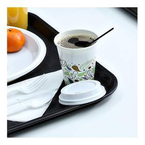 Pajitas para batir de un solo tubo sin envolver Boardwalk STRU525B10, 5 1/4 pulgadas, negras, paquete de 1000 (caja de 10) - Product Image 1