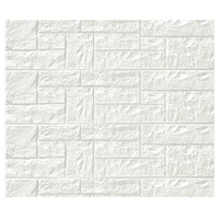Décoration de la maison Papier peint autocollant à peler et à coller auto-adhésif en brique à motifs multiples Panneau mural en pierre 3D