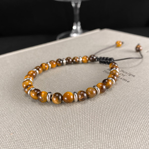 <span class=keywords><strong>Bracciali</strong></span> a mano all'ingrosso in <span class=keywords><strong>acciaio</strong></span> inox <span class=keywords><strong>bracciali</strong></span> Personnalisé<span class=keywords><strong>s</strong></span> tigri occhio coppia di moda avvolgente braccialetti - Product Image 5