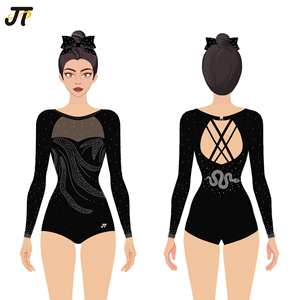 <span class=keywords><strong>Justaucorps</strong></span> <span class=keywords><strong>de</strong></span> gymnastique pour adolescentes, <span class=keywords><strong>justaucorps</strong></span> élégant et confortable, tenue <span class=keywords><strong>de</strong></span> <span class=keywords><strong>compétition</strong></span> durable, adaptée aux enfants faisant <span class=keywords><strong>de</strong></span> la gymnastique - Product Image 1