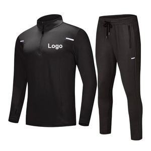 Survêtements de football personnalisés de haute qualité à demi-zip pour hommes et femmes, tenue d'entraînement pour équipes nationales - Product Image 4
