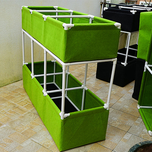 Bac à légumes <span class=keywords><strong>surélevé</strong></span> divisé pour jardin, <span class=keywords><strong>en</strong></span> tissu feutre, bac à plantation <span class=keywords><strong>surélevé</strong></span> <span class=keywords><strong>carré</strong></span>, conteneur de plantation, sac de culture, pot de plantation - Product Image 2