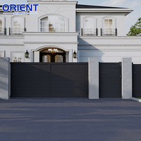 Puertas Correderas Automáticas Residenciales de Alta Calidad, Puerta de Valla de Aluminio, Puerta Abatible para Peatones